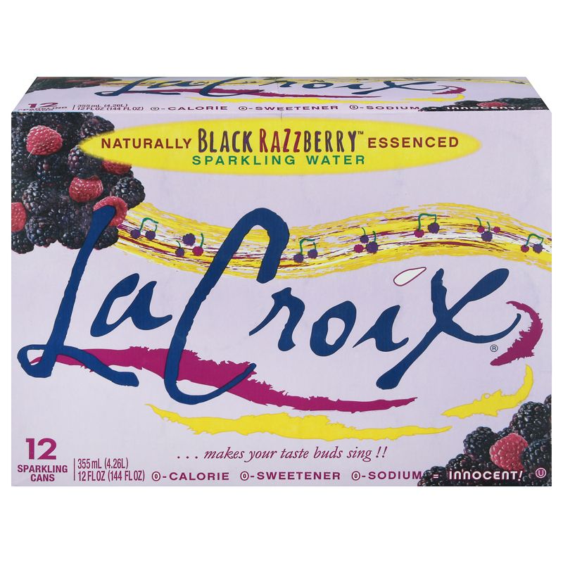 La Croix Black Razzberry Sparkling Water - Case of 2/12 pack, 12 oz, 2 of 8