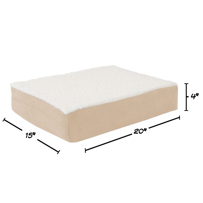 Pet Adobe Pet Bed With Orthopedic Memory Foam and Removable Cover - Tan, 1 of 5