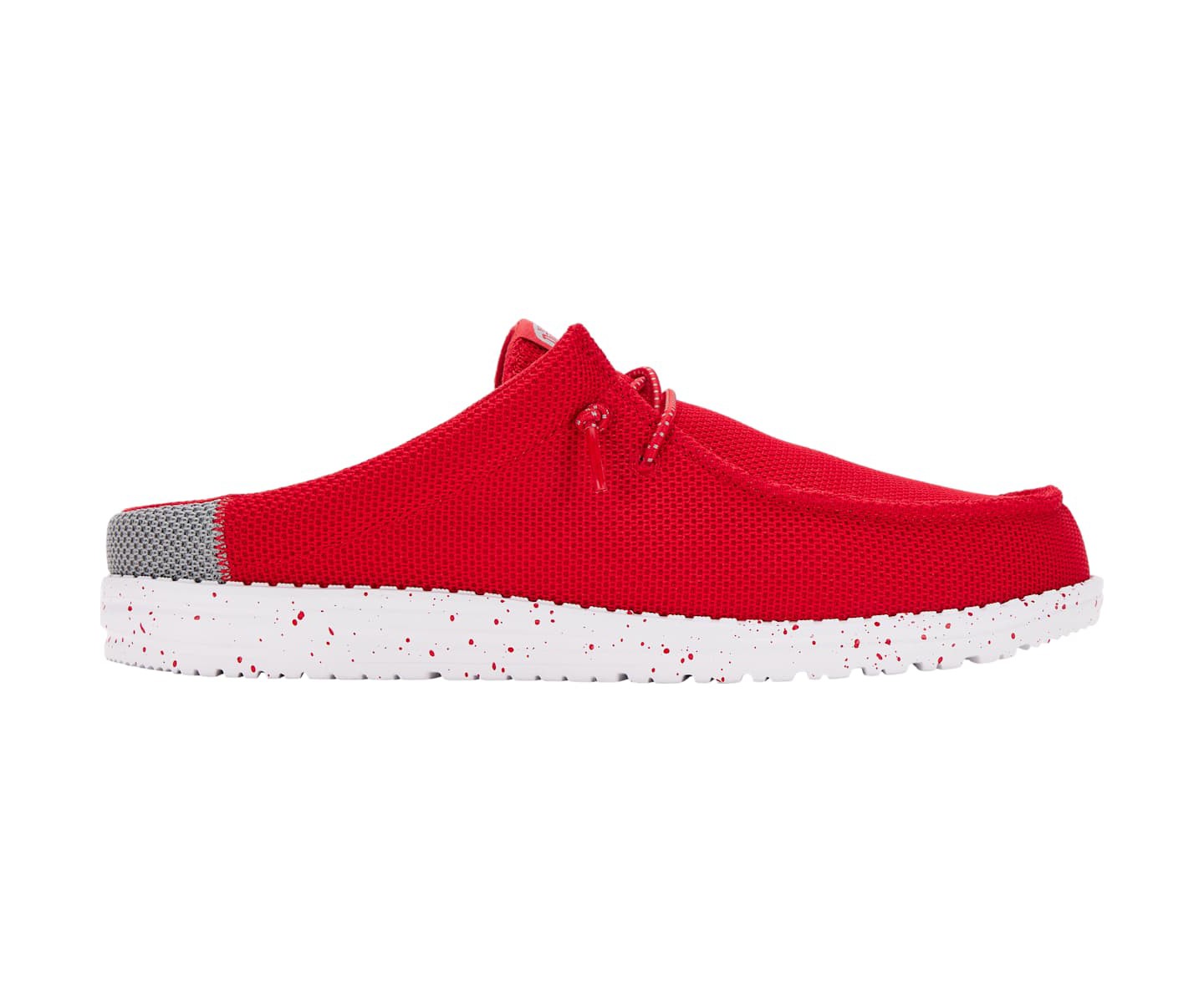 HEYDUDE Men Wally Slip Varsity, Red/Grey, 11, цвет: Красный — фото 1