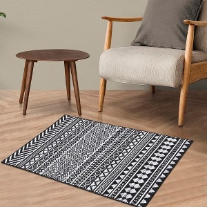 Machine Washable Moroccan Geometric Floor Mat - 1 of 4