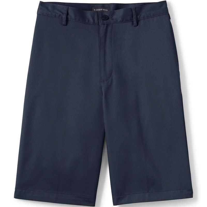 School Uniform Young Men's Plain Front Blend Chino Shorts, 1 of 4