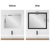 Amanti Art Mirror Makeover Bathroom Mirror Frame Border Kit - Fully Assembled Peel and Stick Frame - Mirror NOT Included - Shipwreck  Narrow Trim - 4 of 4