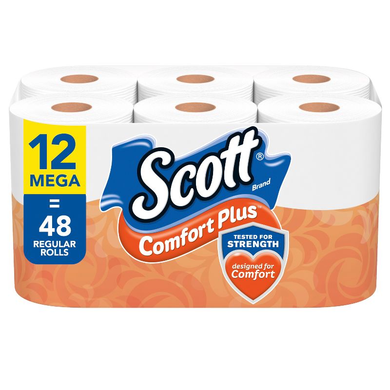 Scott ComfortPlus Septic-Safe 1-Ply Toilet Paper, 1 of 16
