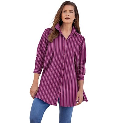 Roaman's Women's Plus Size Kate Tunic Big Shirt