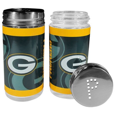 NFL Glass Salt & Pepper Shaker Set - Green Bay Packers