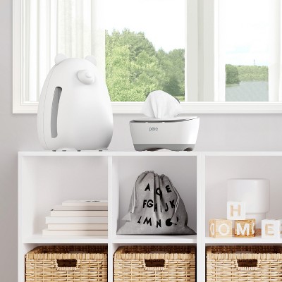 PureZone White Bear-Shaped True HEPA Air Purifier for Kids