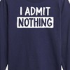 Boys' - Instant Message - I Admit Nothing Long Sleeve Graphic T-Shirt - 2 of 4