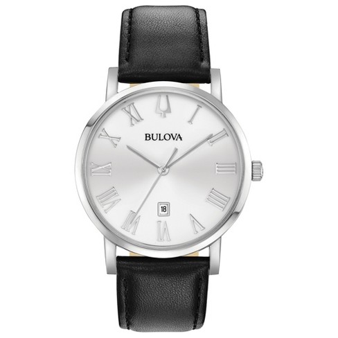 bulova watch with roman numerals