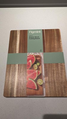 12x15 Nonslip Acacia Wood Cutting Board Natural - Figmint™