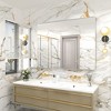 Apmir Rectangular Aluminum Alloy Framed and Tempered Glass Wall Bathroom Vanity Mirror in Matte Black/ Gold/ Silver/ Brown - 2 of 4