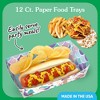 Big Dot of Happiness Mermaid Party Paper Food Trays, Disposable Double-Sided Paper Food Holders for Nachos, Hot Dogs, French Fries - 12 Ct - 2 of 4