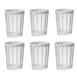TAG Villa 22 oz White Acrylic Double Old Fashion DOF BPA-Free, Dishwasher Safe, Durable Drinkware Set of 6 - 1 of 4