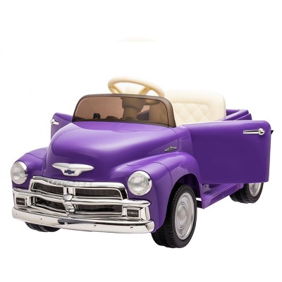 TopComfy Baby Walkers Kids Ride On Truck Car Kids Toy Kids Gift High Performance Four Wheel Pickup Vintage for Kids, Purple, 42.13"*22.44"*12.99"