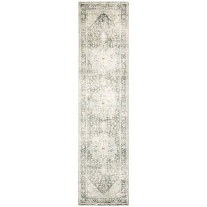 Oriental Weavers Savoy 28104 Grey/ Ivory Indoor Area Rug - 2' x 8' - 1 of 4