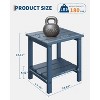Outdoor Adirondack Side Table - HDPE Side Patio, All-Weather Resistant, Square Plastic Patio Table, Perfect for Garden and Porch - 3 of 4
