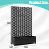 TOAOTBNBO Metal Raised Garden Bed with Squares Pattern, Outdoor Planter Box with Wheels, Modern Privacy Screen for Climbing Plants - 3 of 4