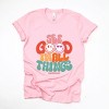 Simply Sage Market S.W.Smiley See Good In All Things Smiley Face Short Sleeve Tee - 2 of 4