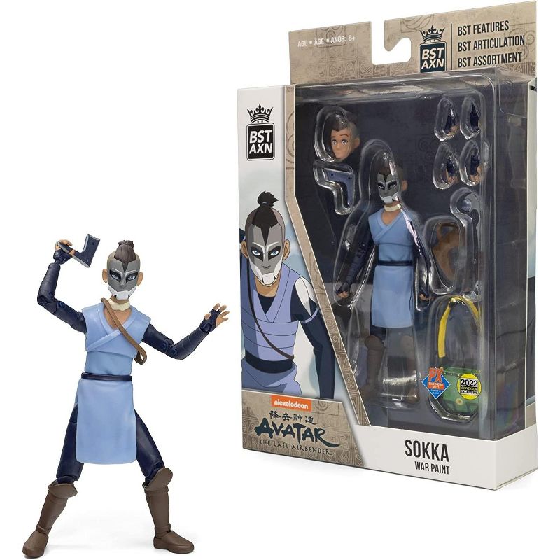 The Loyal Subjects Avatar the Last Airbender Exclusive 5 Inch Action Figure | War Paint Sokka, 2 of 5