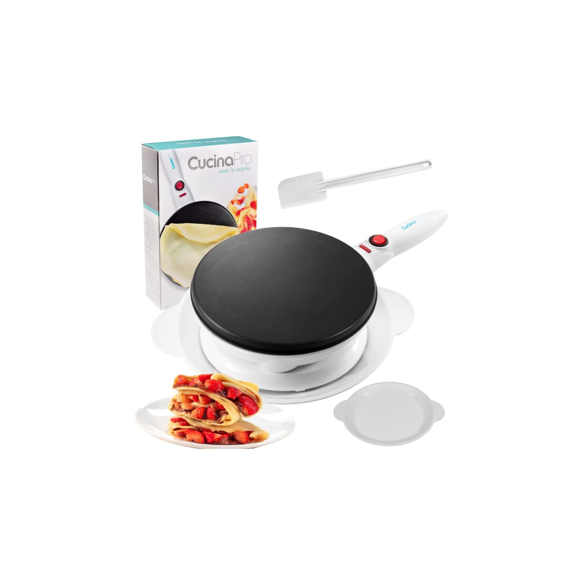 CucinaPro Electric Non-stick Cordless Crepe Maker