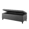 NicBex Modern 49" Storage Bench Upholstered Accent Stools with Button Tufted for Bedroom and Entryway - 4 of 4