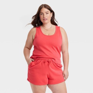 Women's Leisure Studio French Terry Tank Top - Universal Thread™ - 1 of 3