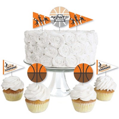Basketball Candles 6 Pack Sport Cake Cupcake Party Supplies 