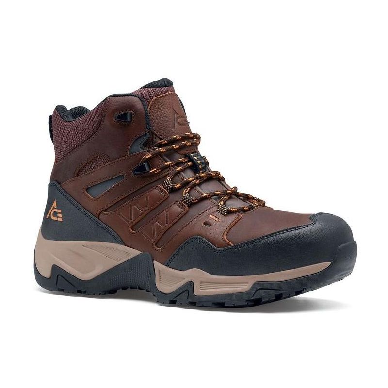 ACE Work Boots Men's Badlands Hiker Mid NCT Slip Resistant Work Boot, 2 of 9