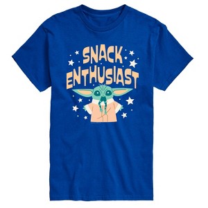 Men's - Star Wars - The Mandalorian Snack Enthusiast Grogu Short Sleeve Graphic T-Shirt - 1 of 4
