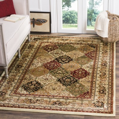 Lyndhurst Multi/Ivory Synthetic 5' x 7' Patterned Area Rug