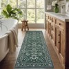 Modern Farmhouse Floral Print Area Rug for Living Room Bedroom, Modern Washable Non Slip Large Dining Room Carpet for Nursery Office Guest Room - 2 of 4