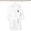 Personalized Linum Kids 100% Polyester SUPER PLUSH Double Brushed Hooded Bathrobe in Navy Bookman Font - 3 of 3