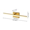 Rennnsan Orlyth 22" W Hardwired Liner Aluminum Modern LED Dimmable Wall Sconce Picture Light in Gold - 3 of 4