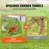 VEVOR Chicken Tunnels, 118.1 x 28 x 24.2 inch (LxWxH) Chicken Tunnels for Yard, Portable Chicken Tunnels for Outside Easy Installation - 3 of 4
