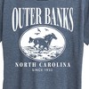 Women's - Instant Message - Outer Banks Running Horse Short Sleeve Graphic T-Shirt - 2 of 4