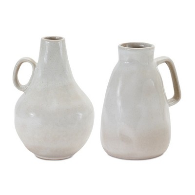 Melrose Ceramic Jug Vase (Set of 2)