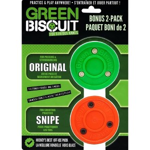 Green Biscuit Sports Pucks - Green/Orange - 1 of 4