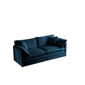 NicBex 76.7 Inch Chenille Couch Loveseat Deep Seat Sofa with 4 Pillows for Living Room,Office,Apartment - 1 of 4