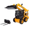 Komatsu SK820 Skid Steer Loader Yellow with Bucket and Fork 1/25 Diecast Model by Universal Hobbies - 2 of 4