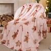 Lomsoe Christmas Flannel Throw Blanket for Couch, Soft and Warm Gingerbread Throw Blanket Christmas Decoration Gifts for Women. - 2 of 4