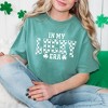 Simply Sage Market Women's In My Lucky Era Checkered Short Sleeve Garment Dyed Tee - 2 of 2