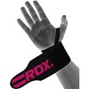 RDX Sports W2 Women Bodybuilding Wrist Wraps - Enhanced Stability and Support for Strength Training, CrossFit, Bodybuilding, Powerlifting - Pink - 2 of 4