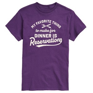 Men's - Instant Message - My Favorite Thing To Make For Dinner Short Sleeve Graphic T-Shirt - 1 of 4