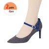 Allegra K Women's Detachable Adjustable Anti-Slip Shoe Straps Bands Belts with Buckle for Heels 2 Pairs - 4 of 4
