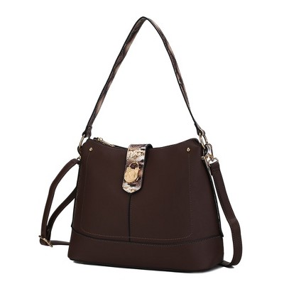 MKF Collection Ezra Snake Embossed Shoulder Trendy Bag by Mia K