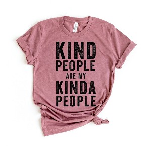 Simply Sage Market Women's Kind People Are My Kinda People Short Sleeve Graphic Tee - 1 of 2