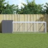 vidaXL Chicken Cage with Extended Run - Durable Galvanized Steel with Ventilated Mesh Design and Protective Roof - Anthracite, 43.3"x159.4"x43.3" - 2 of 4
