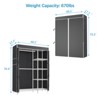 VIPEK V7C Basic Garment Rack with Cover Portable Closets, White Clothing Rack with Cover - image 3 of 4