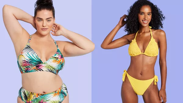 Corona Palm Beach Swimwear Womens Summer Bathing Suit Bandeau String Bikini  Set - Fearless Apparel