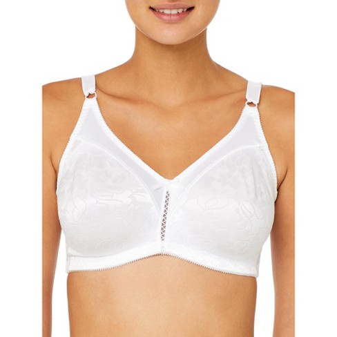 Bali Double Support Wirefree Bra, White, 44C at  Women's Clothing  store