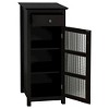 Chesterfield 1 Door Floor Cabinet with Drawer Dark Espresso - Elegant Home Fashions - 2 of 3